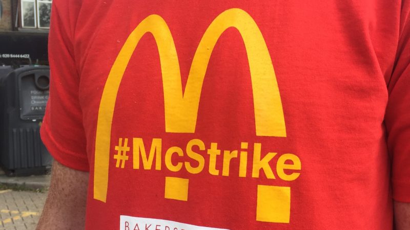 McDonald's United Kingdom  staff protest poor salaries, engage in first ever strike
