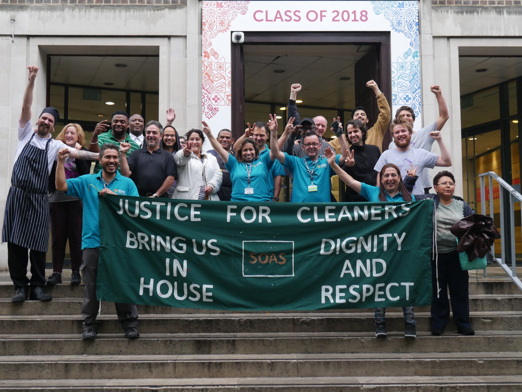 University cleaners are celebrating being brought inhouse as victory