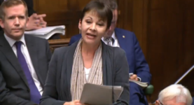 Caroline Lucas speaking in parliament