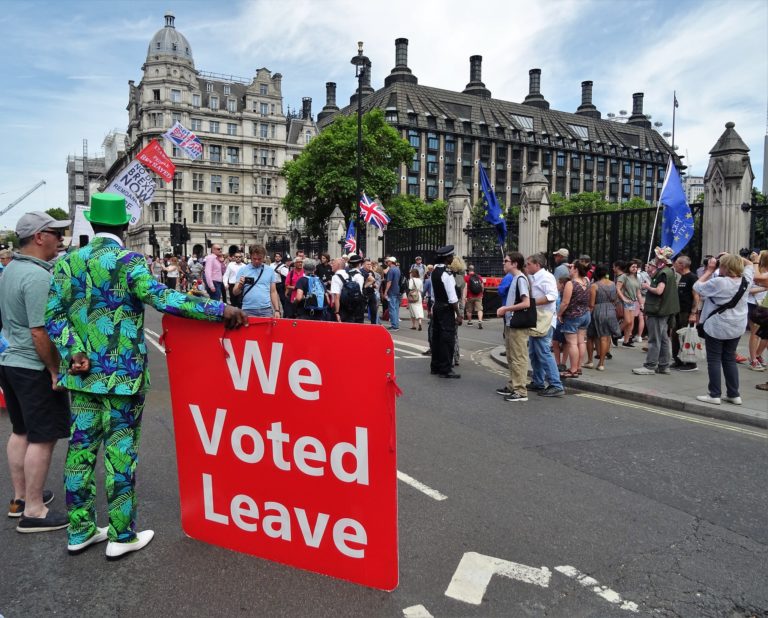 A picture from the July 24 protest against Boris Johnson