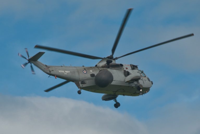 RAF Sea King helicopter - credit Jon Cully