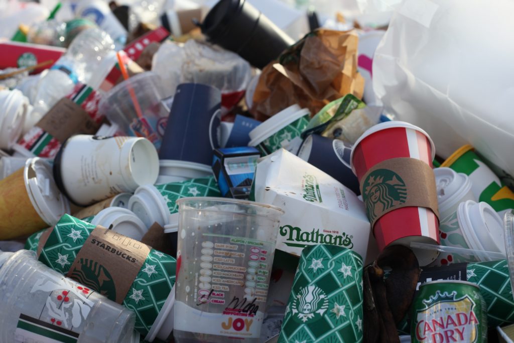 Plastic trash and rubbish