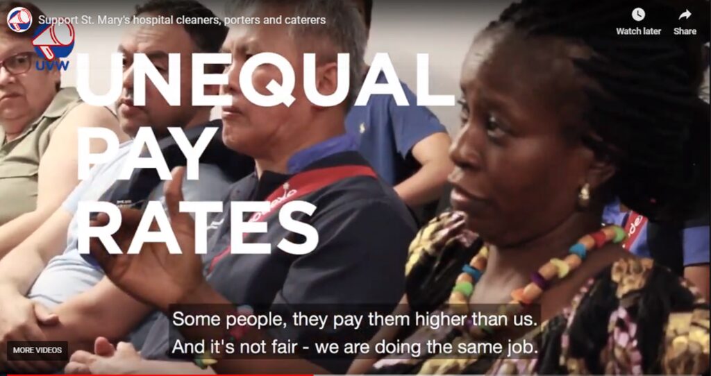 Staff at a union meeting described unfair terms