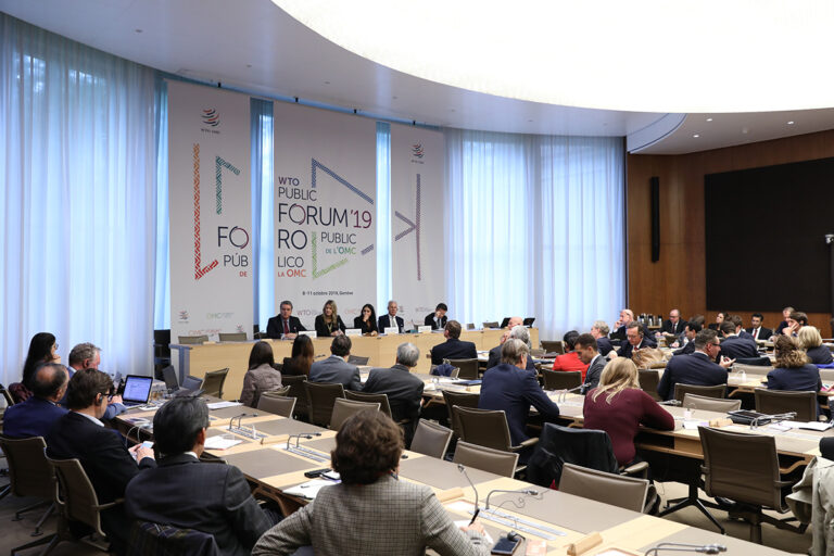WTO Public Forum 2019 session 35 trade dialogues