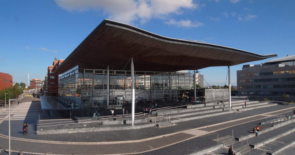 A photo of the Senedd building
