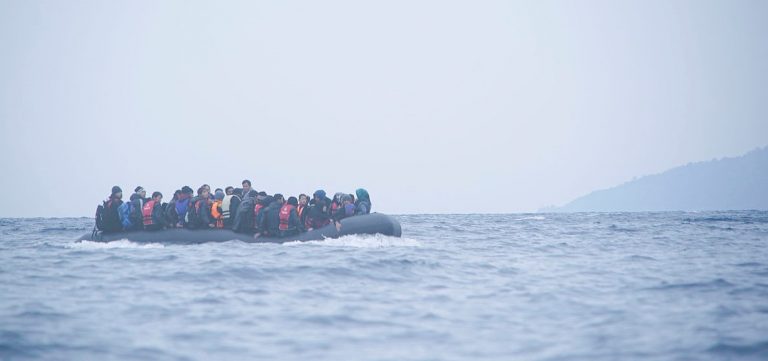 Migrants crossing the Channel