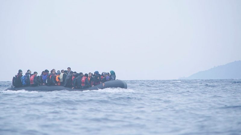 Migrants crossing the Channel