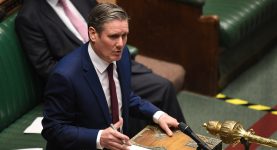 Labour Party leader Keir Starmer speaking at the dispatch box in the House of Commons