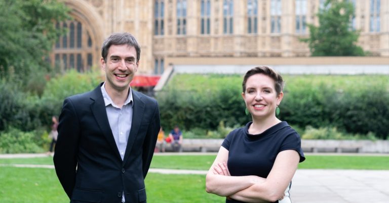 Green Party co-leaders Adrian Ramsay and Carla Denyer