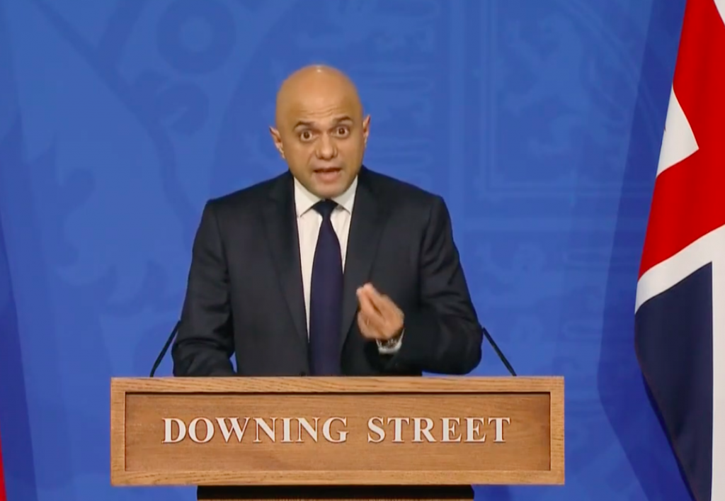 Sajid Javid press conference