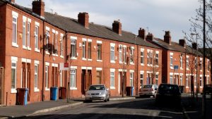 A row of houses UK
