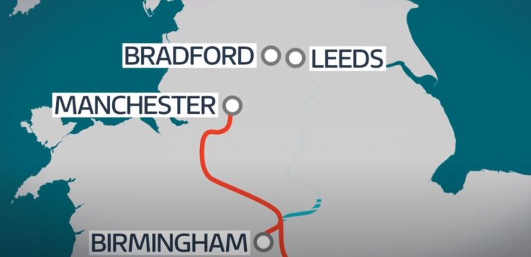 The HS2 route will stop at Manchester