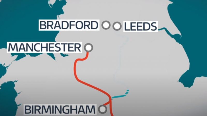 The HS2 route will stop at Manchester