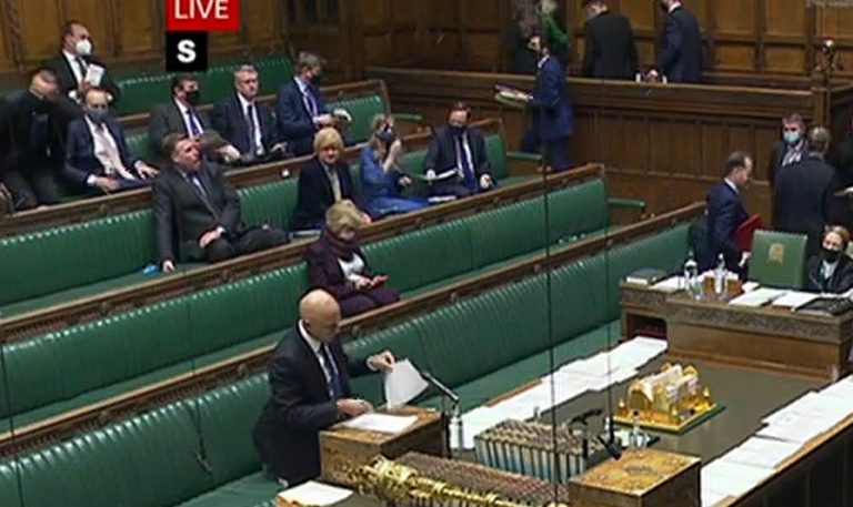 Tory MPs maskless