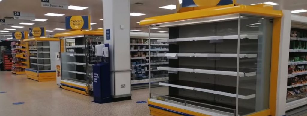 Empty supermarket shelves show the true cost of Brexit