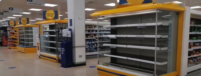 Empty supermarket shelves show the true cost of Brexit