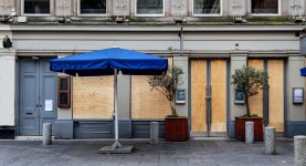Boarded up pubs