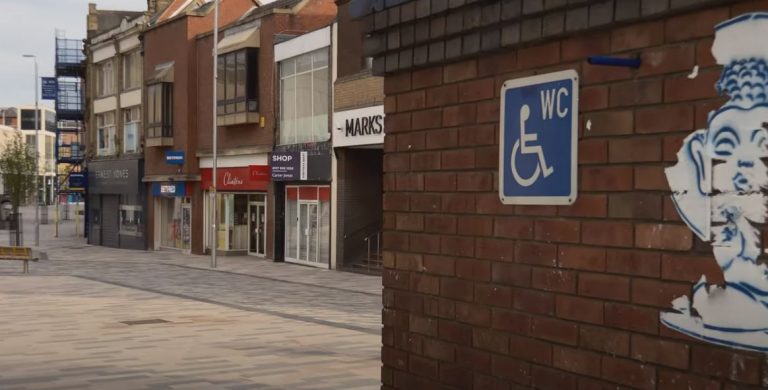 Empty town centre