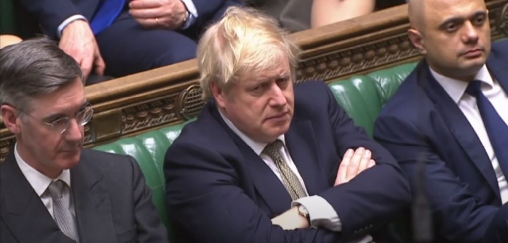 Rees Mogg, Boris Johnson and Sajid Javid