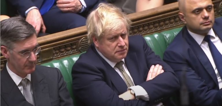 Rees Mogg, Boris Johnson and Sajid Javid