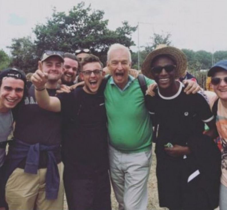 Jon Snow at Glastobury