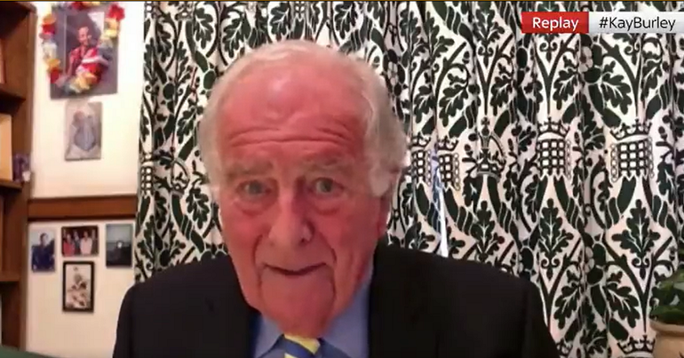 Sir Roger Gale speaking on Sky News on Boris Johnson's appearance at the 1922 committee following Partygate fines