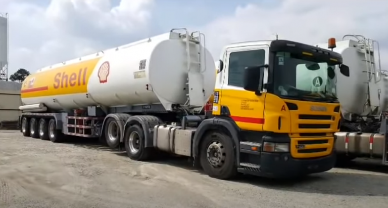 Shell lorry