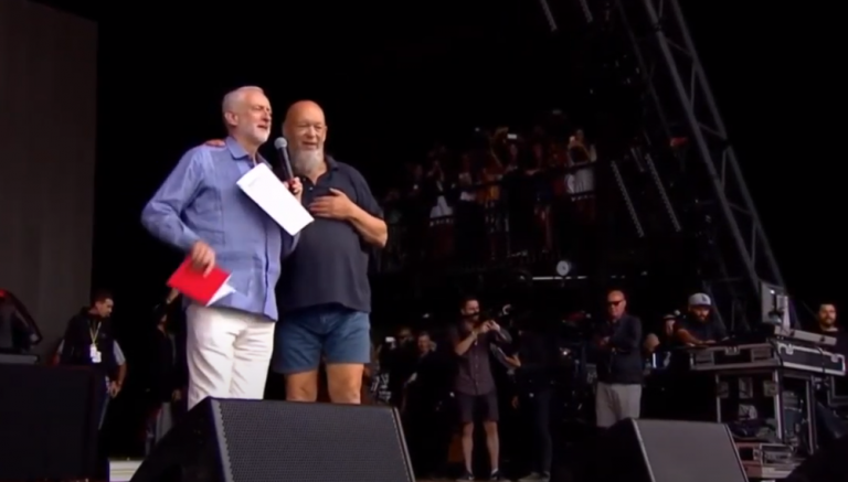 Corbyn at Glastonbury