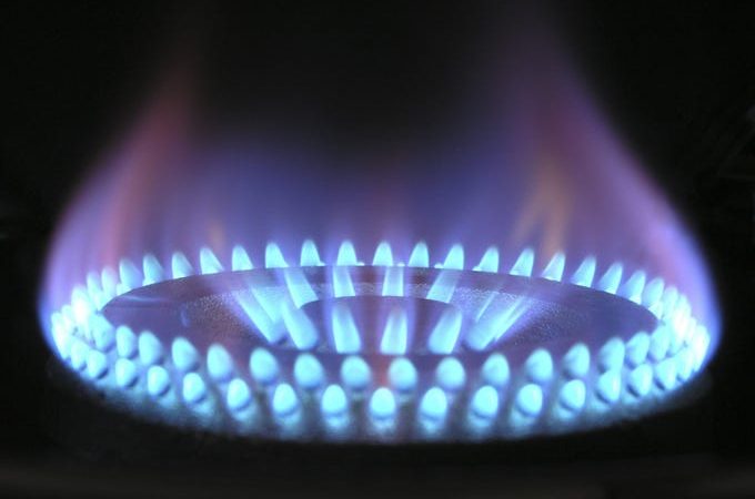 Photo of a gas hob