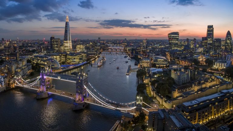 A photo of London's skyline