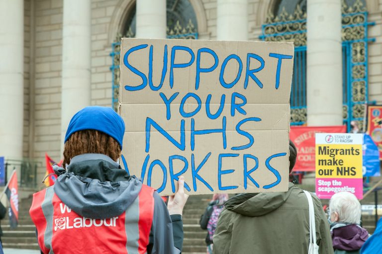 NHS workers strike