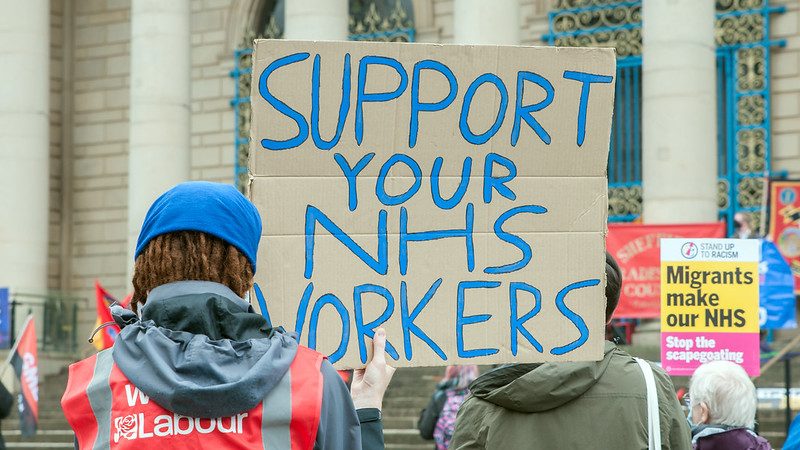 NHS workers strike