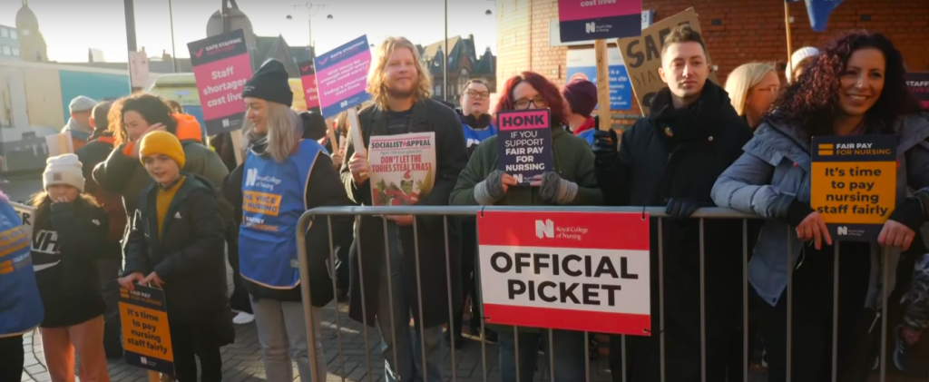 Nurses strike