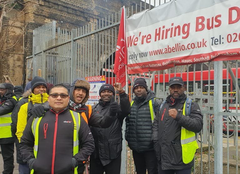 Bus drivers strike