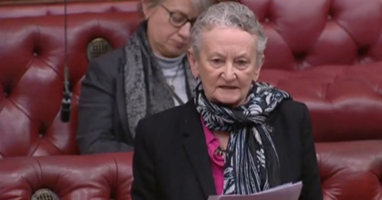 Jenny Jones speaking in the House of Lords