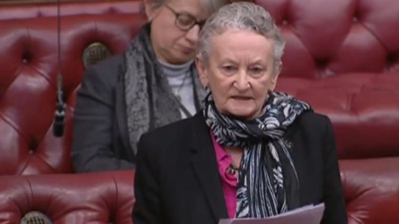 Jenny Jones speaking in the House of Lords