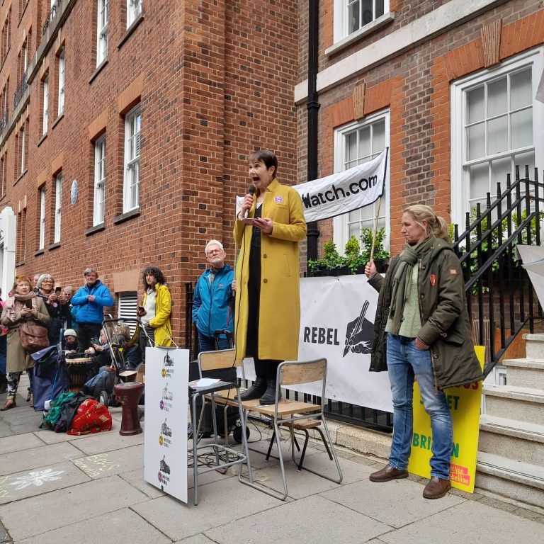 Caroline Lucas MP at Tufton Street