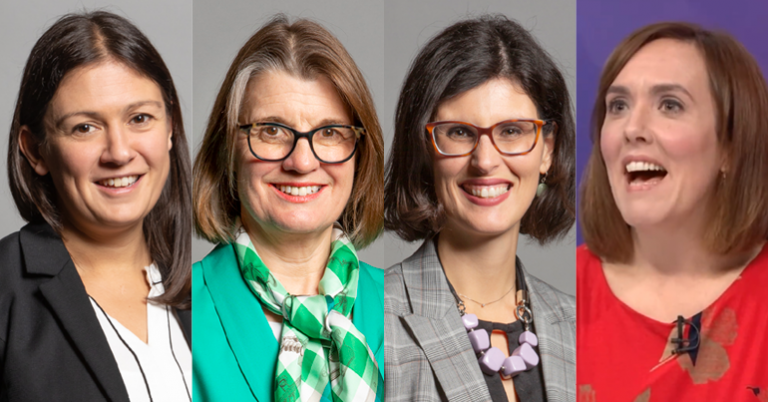 Question Time panellists Lisa Nandy, Rachel Maclean, Layla Moran and Camilla Tominey