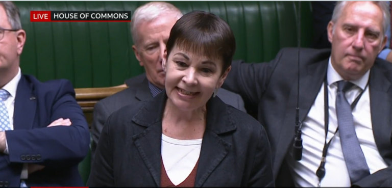 Caroline Lucas PMQs
