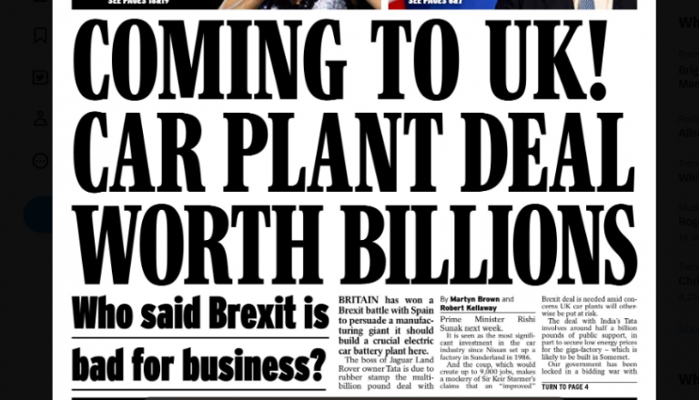Express headline