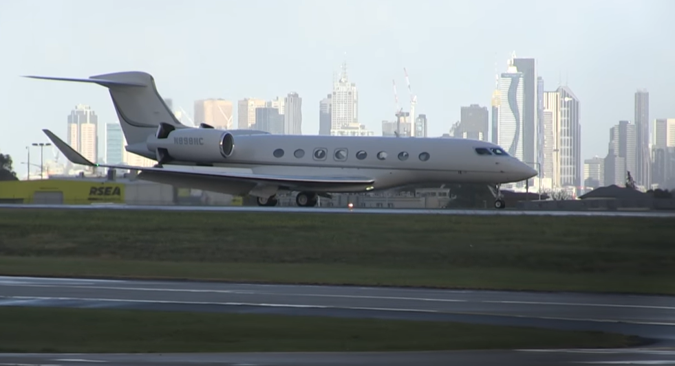 Murdoch's private jet