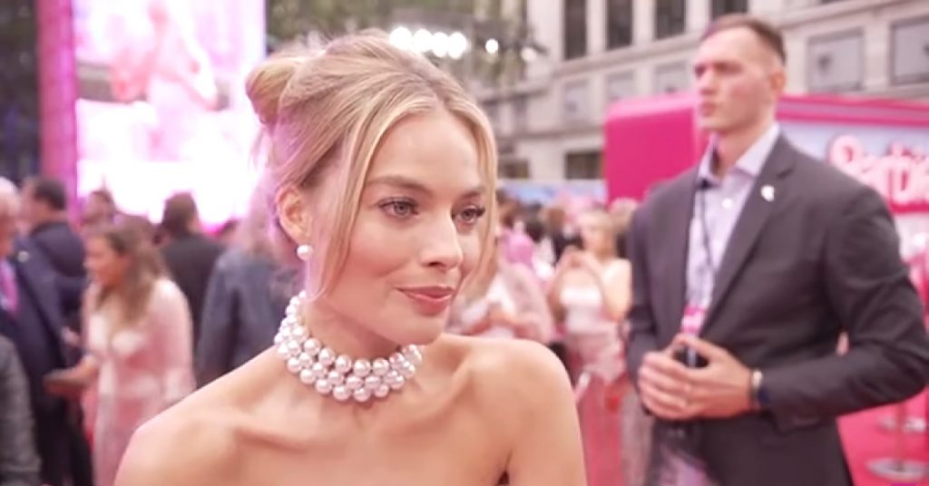 Margot Robbie at the Barbie premiere