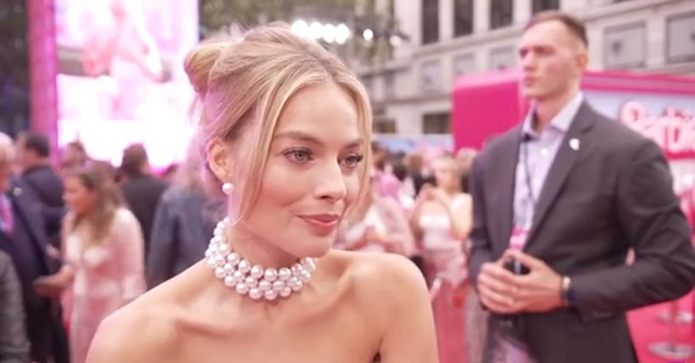 Margot Robbie at the Barbie premiere