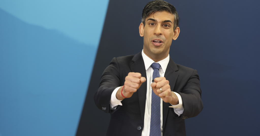 A photo of Rishi Sunak