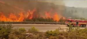 Wildfires on Rhodes