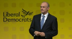 Ed Davey speaking at Lib Dem Conference