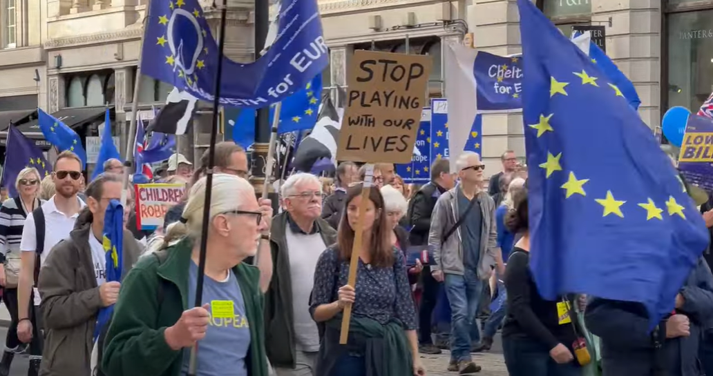 Nigel Farage promotes Rejoin March on GB News - Vimarsana News