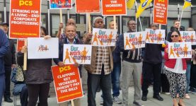 Whitehall PCS workers strike