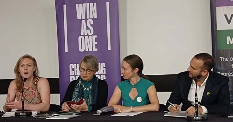 Speakers at a Green Party conference fringe meeting on political reform