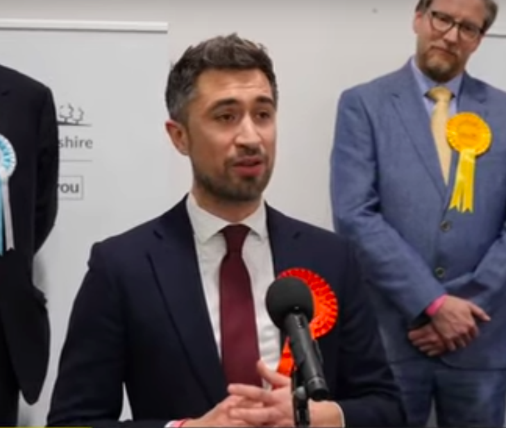 Damien Egan at the Kingswood by-election count